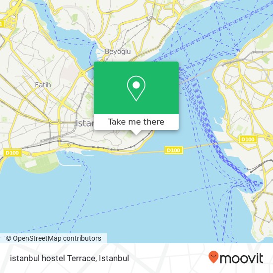 istanbul hostel Terrace map