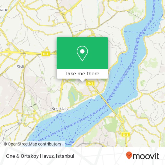 One & Ortakoy Havuz map
