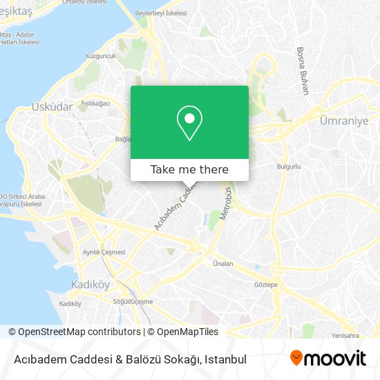 Acıbadem Caddesi & Balözü Sokağı map