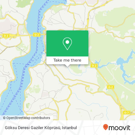 Göksu Deresi Gaziler Köprüsü map