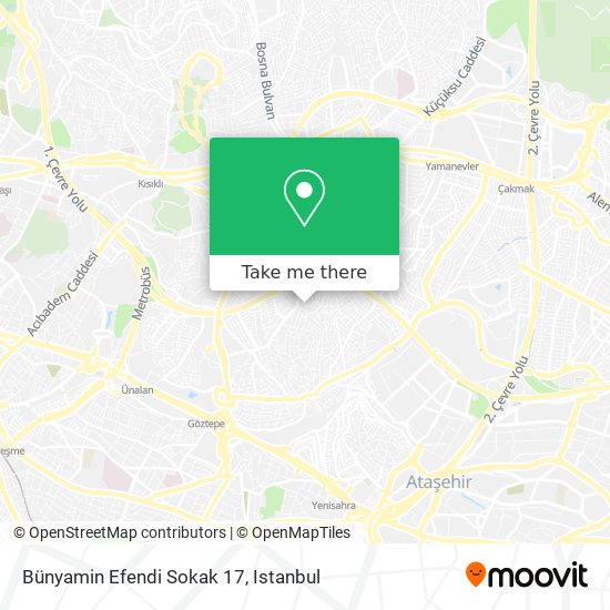 Bünyamin Efendi Sokak 17 map