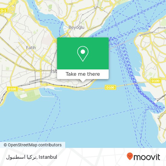 تركيا اسطنبول map