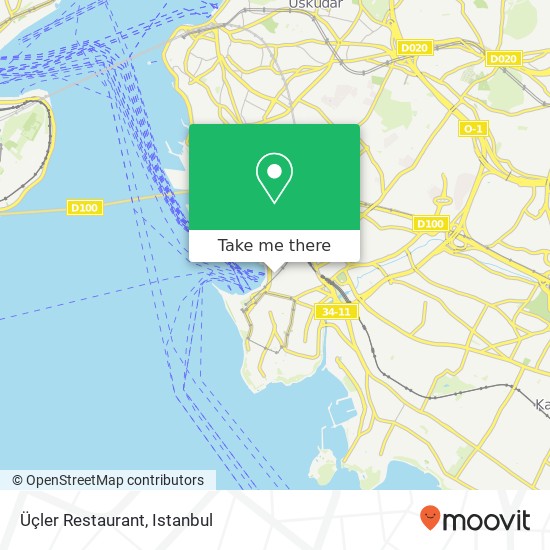 Üçler Restaurant map