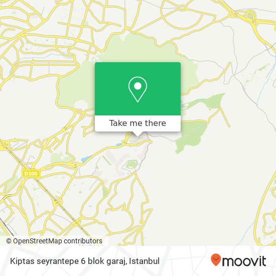 Kiptas seyrantepe 6 blok garaj map