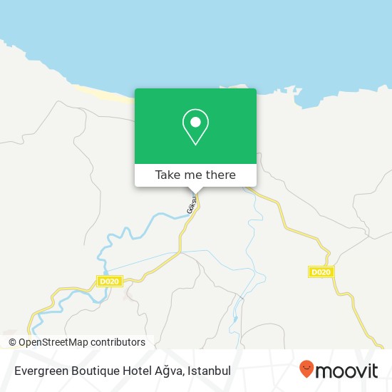 Evergreen Boutique Hotel Ağva map