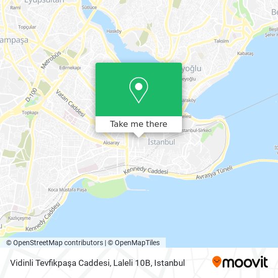 Vidinli Tevfikpaşa Caddesi, Laleli 10B map