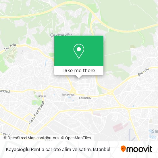 Kayacıoglu Rent a car oto alim ve satim map