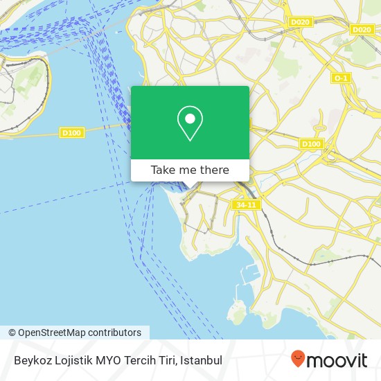 Beykoz Lojistik MYO Tercih Tiri map