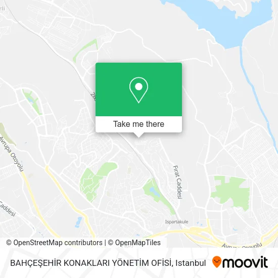 BAHÇEŞEHİR KONAKLARI YÖNETİM OFİSİ map