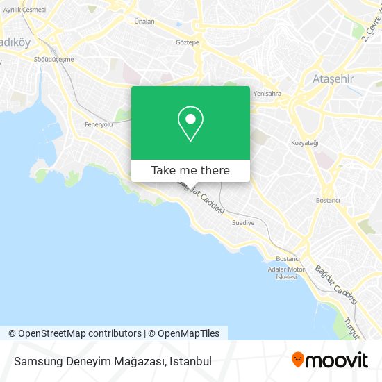 Samsung Deneyim Mağazası map