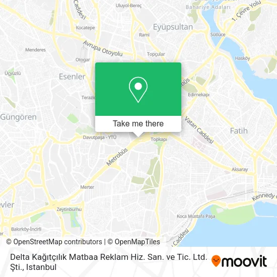 Delta Kağıtçılık Matbaa Reklam Hiz. San. ve Tic. Ltd. Şti. map