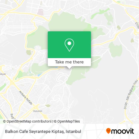 Balkon Cafe Seyrantepe Kiptaş map