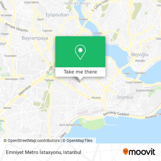 Emniyet Metro İstasyonu map