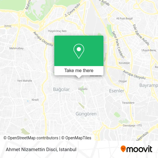 Ahmet Nizamettin Disci map
