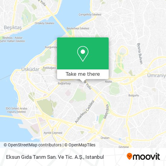 Eksun Gıda Tarım San. Ve Tic. A.Ş. map
