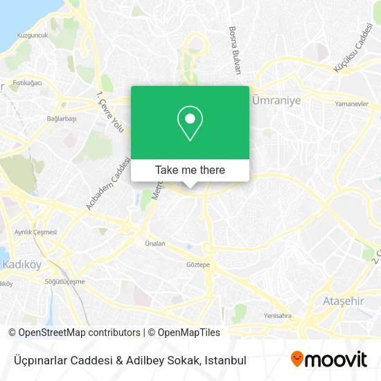 Üçpınarlar Caddesi & Adilbey Sokak map