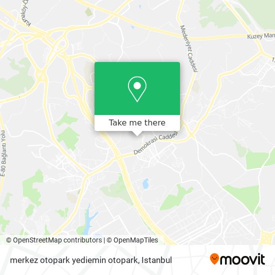 merkez otopark yediemin otopark map