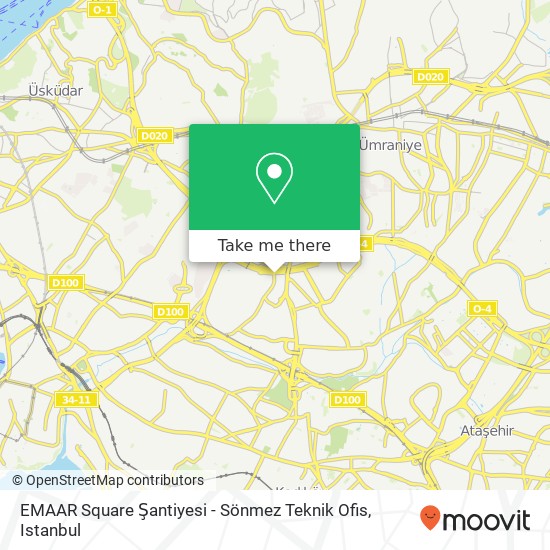 EMAAR Square Şantiyesi - Sönmez Teknik Ofis map