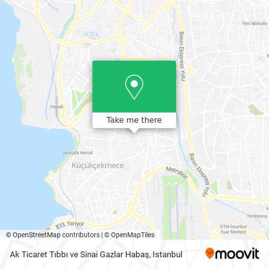 Ak Ticaret Tıbbı ve Sinai Gazlar Habaş map