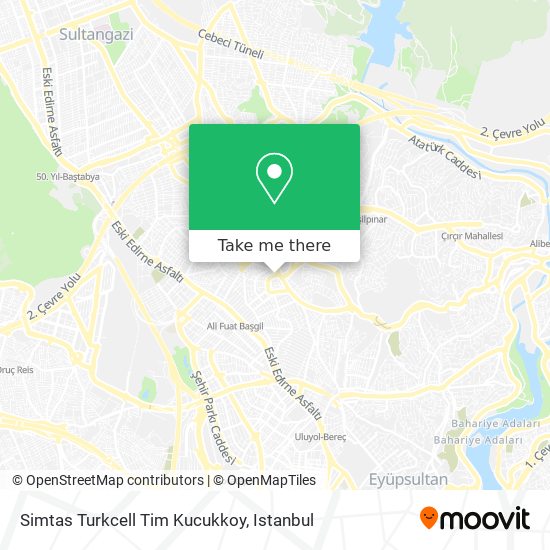 Simtas Turkcell Tim Kucukkoy map