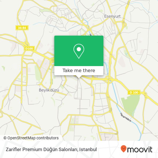 Zarifler Premium Düğün Salonları map