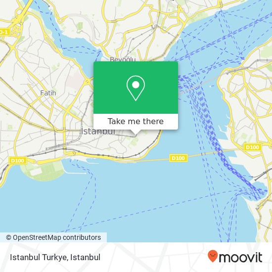 Istanbul Turkye map