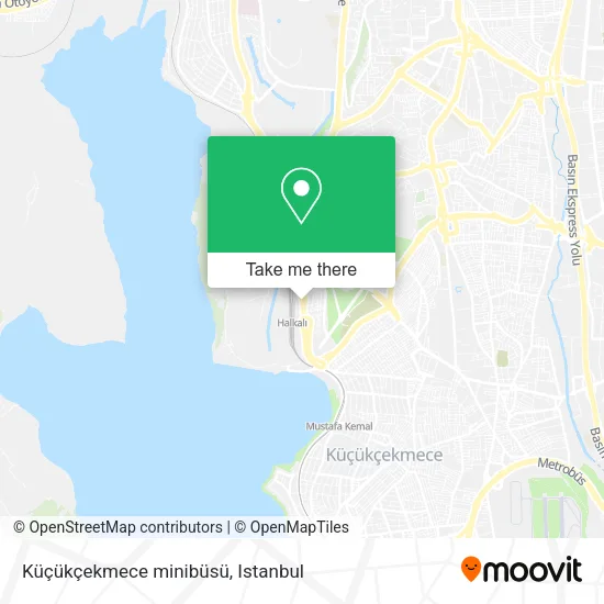 Küçükçekmece minibüsü map