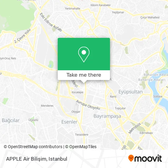 APPLE Air Bilişim map