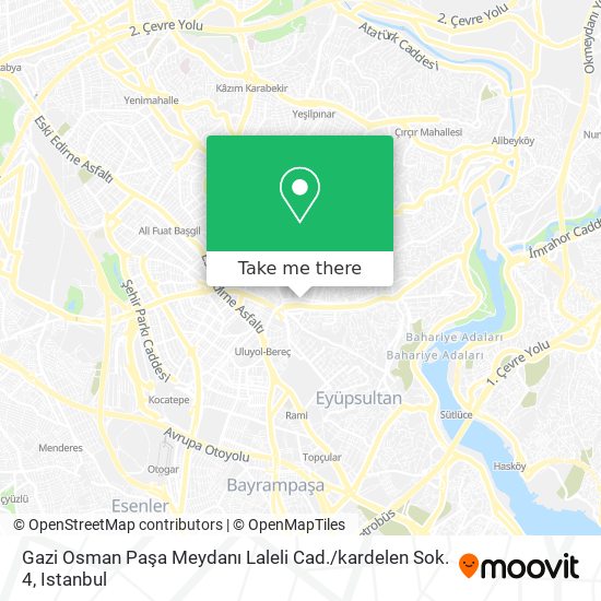Gazi Osman Paşa Meydanı Laleli Cad. / kardelen Sok. 4 map