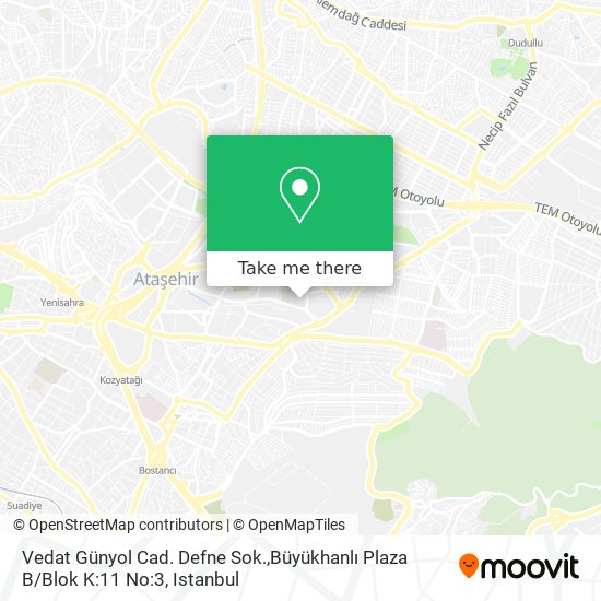 Vedat Günyol Cad. Defne Sok.,Büyükhanlı Plaza B / Blok K:11 No:3 map