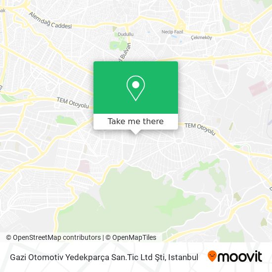 Gazi Otomotiv Yedekparça San.Tic Ltd Şti map