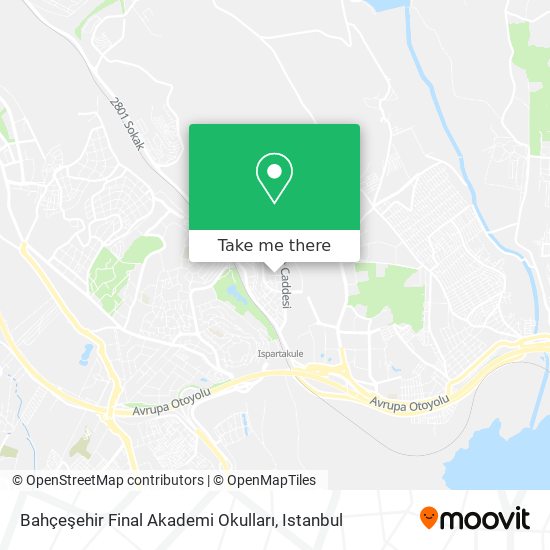 Bahçeşehir Final Akademi Okulları map