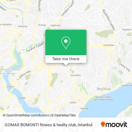 GOMAX BOMONTİ fitness & healty club map