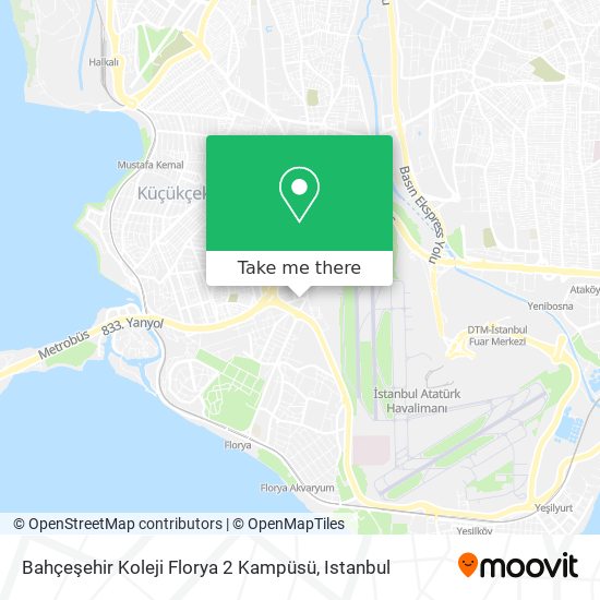 Bahçeşehir Koleji Florya 2 Kampüsü map