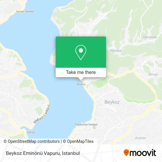 Beykoz Eminönü Vapuru map