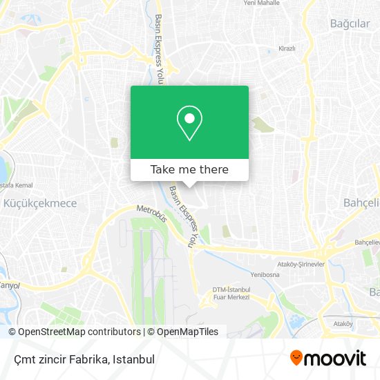 Çmt zincir Fabrika map