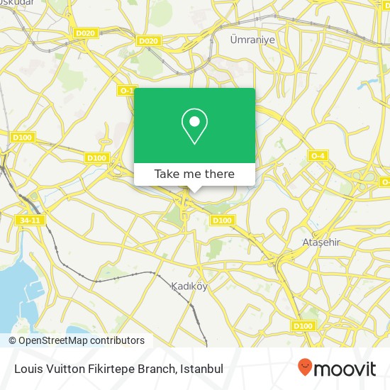 Louis Vuitton Fikirtepe Branch map
