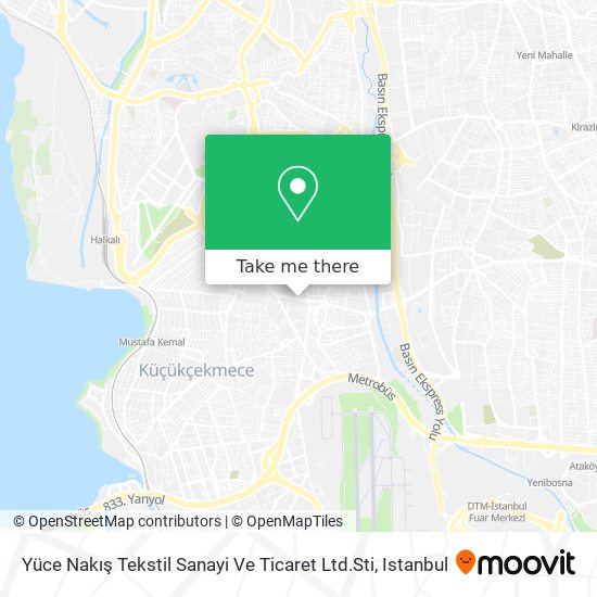 Yüce Nakış Tekstil Sanayi Ve Ticaret Ltd.Sti map