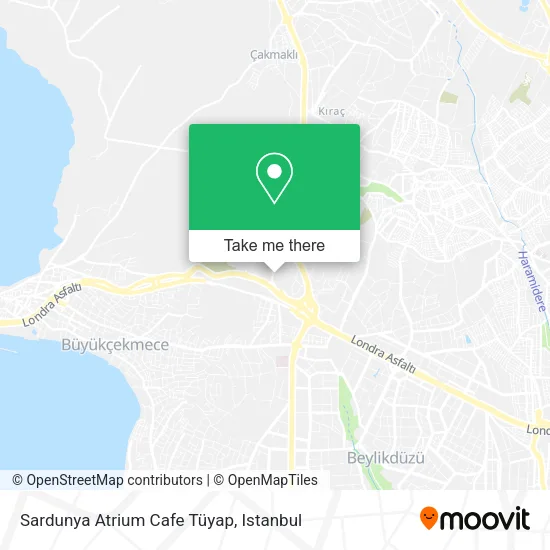 Sardunya Atrium Cafe Tüyap map