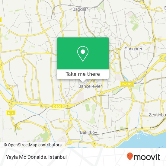 Yayla Mc Donalds map