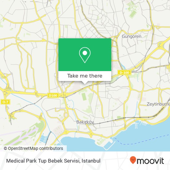 Medical Park Tup Bebek Servisi map