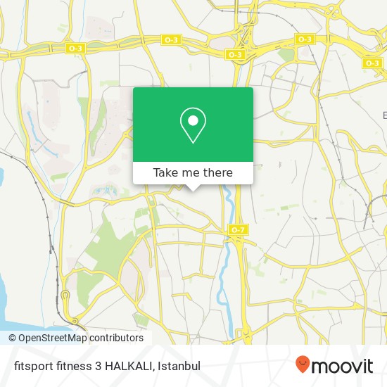 fitsport fitness  3 HALKALI map