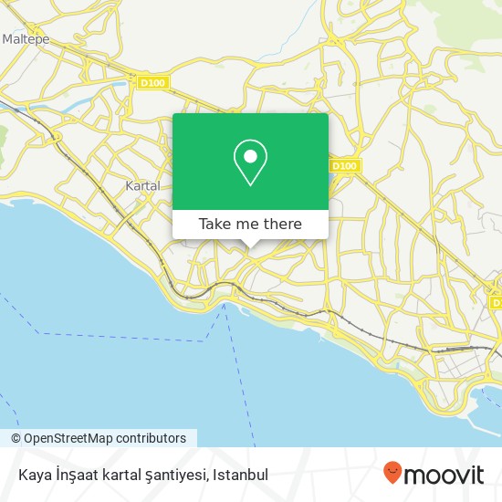 Kaya İnşaat kartal şantiyesi map