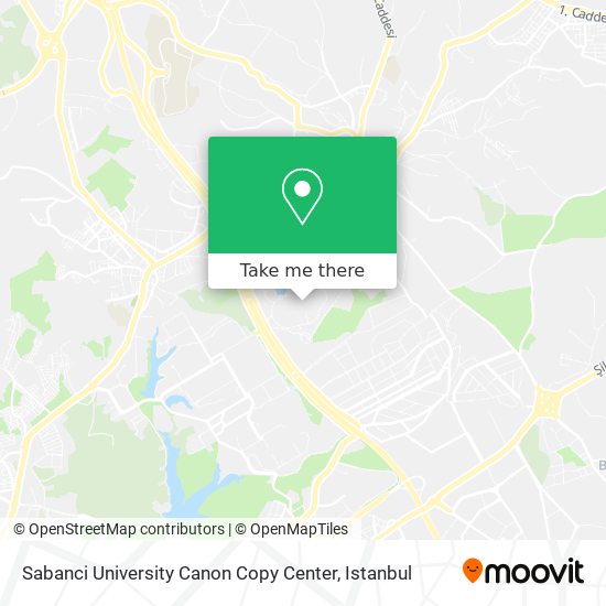 Sabanci University Canon Copy Center map