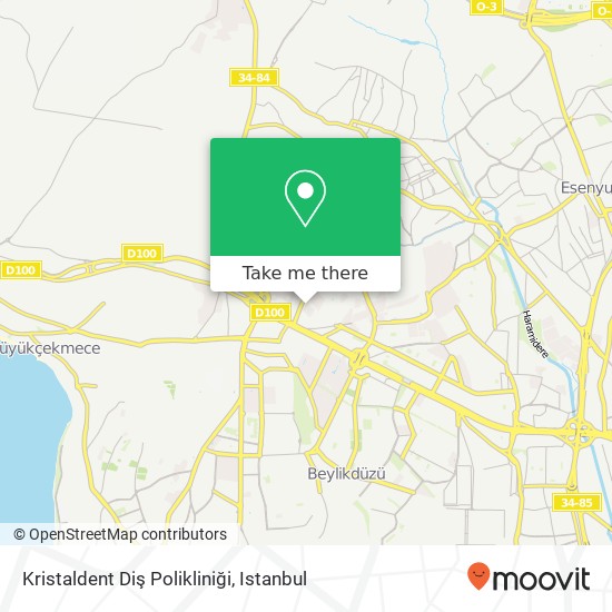 Kristaldent Diş Polikliniği map