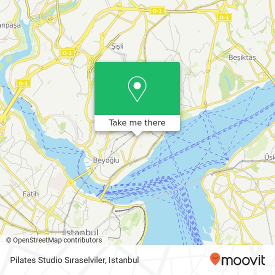 Pilates Studio Sıraselviler map