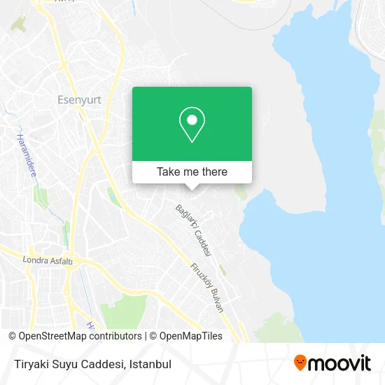 Tiryaki Suyu Caddesi map