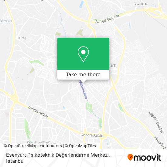 Esenyurt Psikoteknik Değerlendirme Merkezi map
