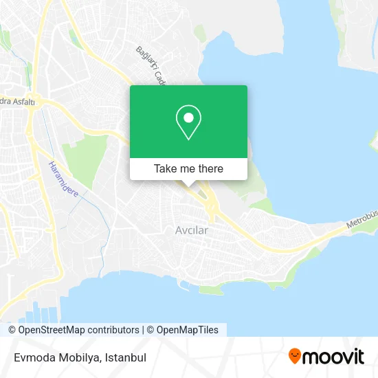 Evmoda Mobilya map