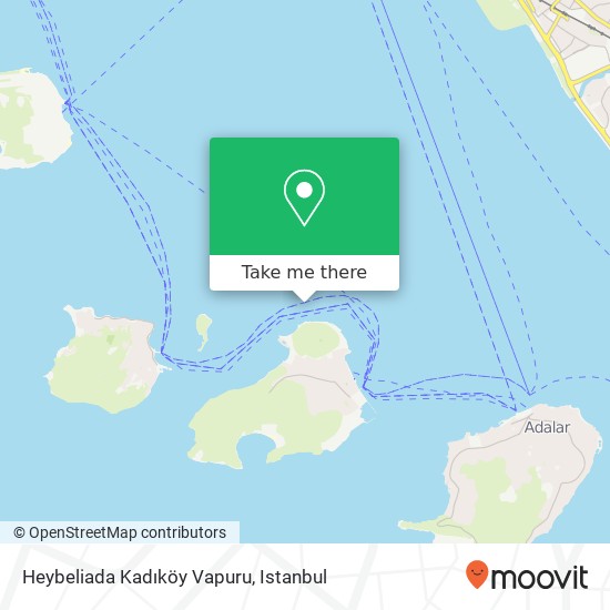 Heybeliada Kadıköy Vapuru map